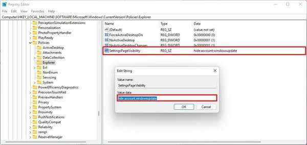 windows11下如何使用注冊(cè)表隱藏特定的設(shè)置頁(yè)面