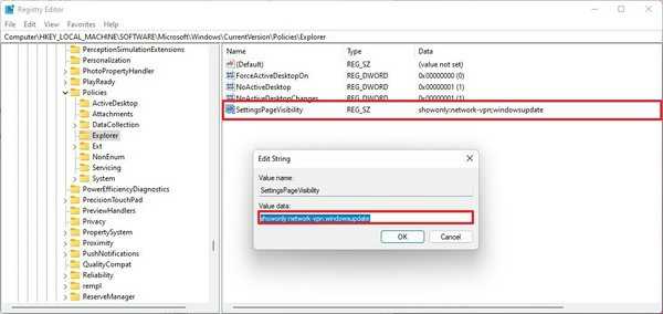 windows11下如何使用注冊(cè)表隱藏特定的設(shè)置頁(yè)面