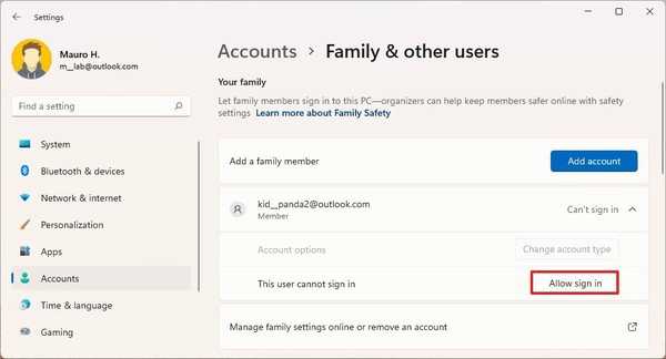 windows11專業(yè)版如何使用設(shè)置禁用帳戶