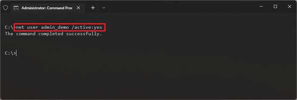 ghost win11系統(tǒng)中如何使用命令提示符禁用帳戶