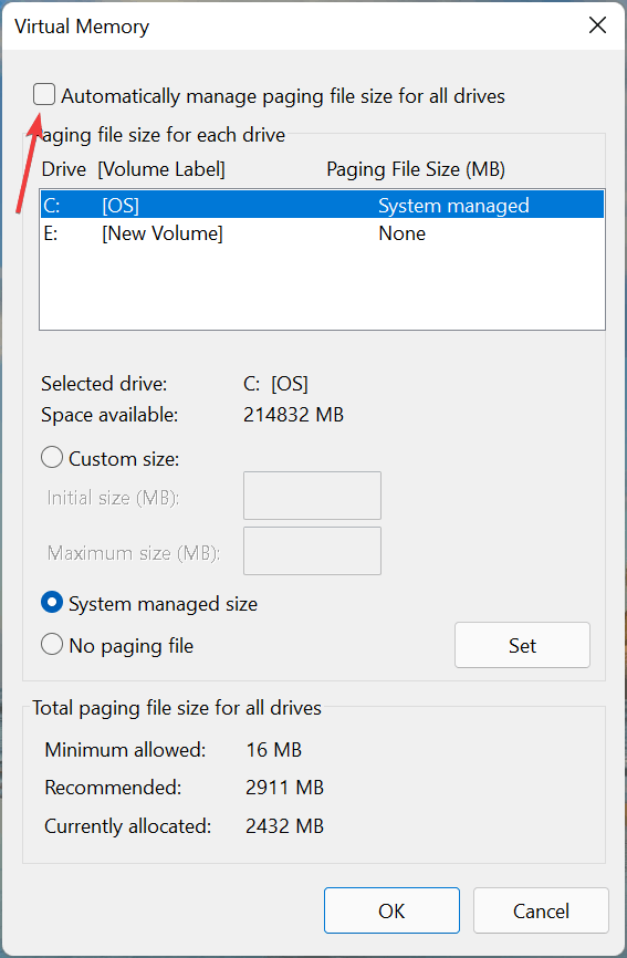 如何在Windows11中增加虛擬內(nèi)存(頁(yè)面文件)