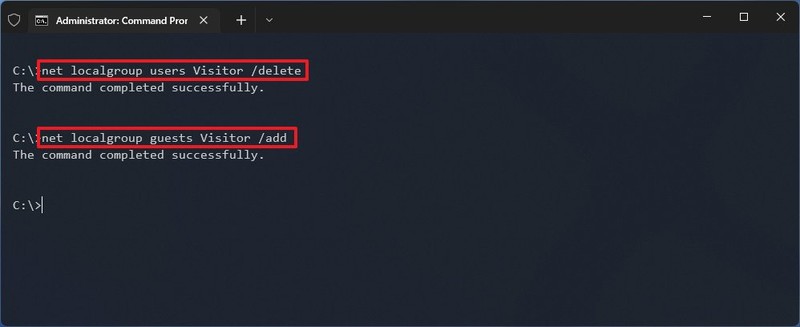 教你windows11下如何使用命令提示符創(chuàng)建訪客帳戶
