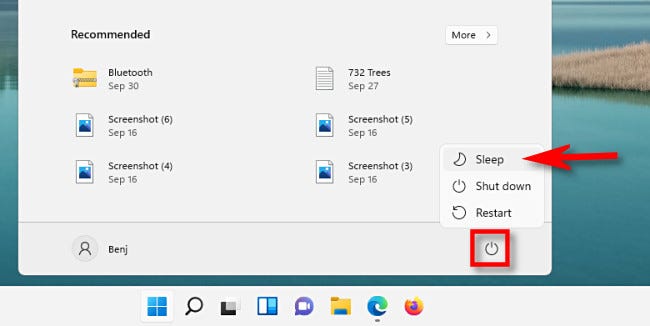Windows 中的“睡眠”是什么意思？
