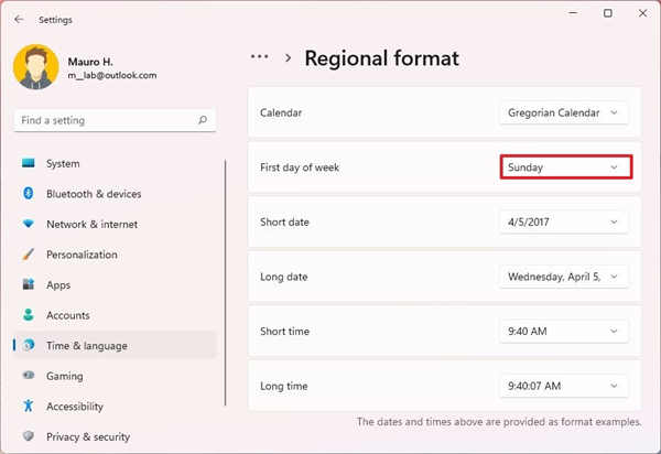 如何在Windows11上更改區(qū)域格式設(shè)置