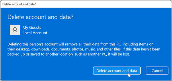 windows11來賓訪客賬戶如何單獨(dú)建立（含刪除訪客歷史數(shù)據(jù)）