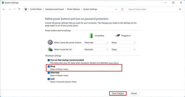 如何在Windows11的開(kāi)始菜單中顯示或隱藏睡眠電源選項(xiàng)