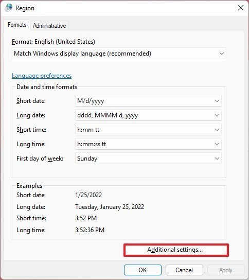 如何在Windows11上更改高級區(qū)域設(shè)置