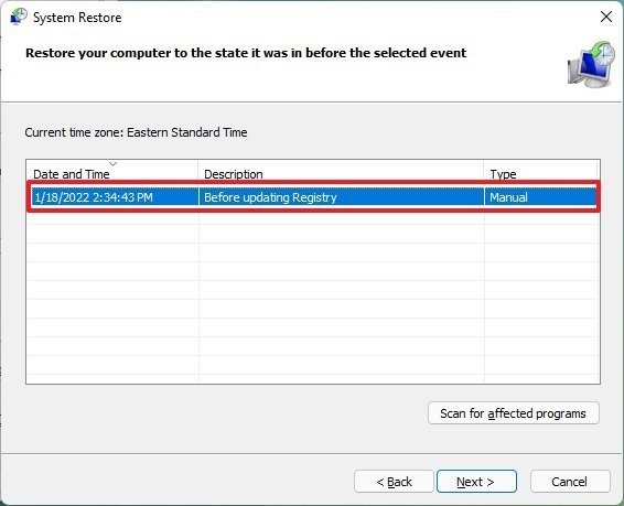 如何在Windows11上使用系統(tǒng)還原撤消更改