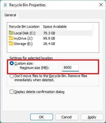 回收站空間設(shè)置多大合適?如何在Windows11上更改回收站保留存儲