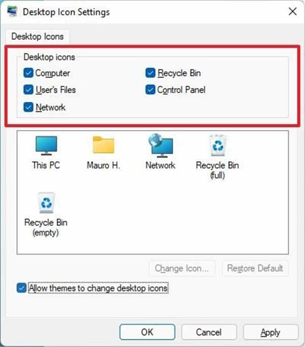 如何在Windows11上恢復(fù)舊版桌面圖標(biāo)