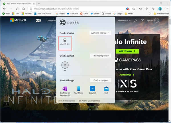 如何在Windows11上通過附近共享發(fā)送文件