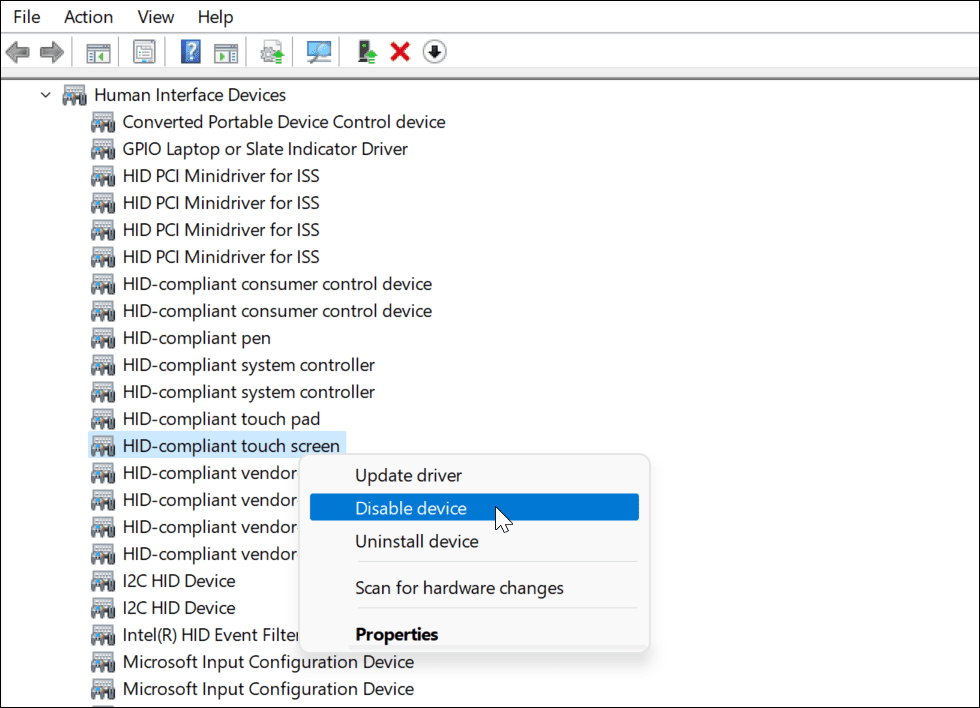Win11如何禁用觸摸屏