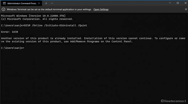 修復(fù)Windows 11 或 10 中的DISM 錯誤1638