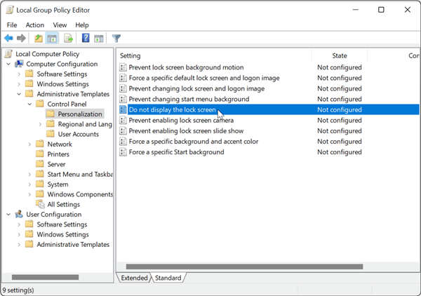 win11關(guān)閉屏幕鎖定技巧
