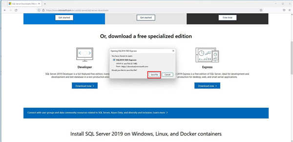 在Windows11上下載并安裝Microsoft SQL Server 2019方法