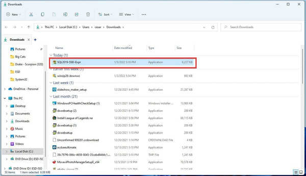 在Windows11上下載并安裝Microsoft SQL Server 2019方法