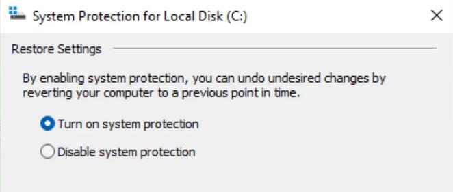 檢查是否在Windows11上啟用了系統(tǒng)還原功能