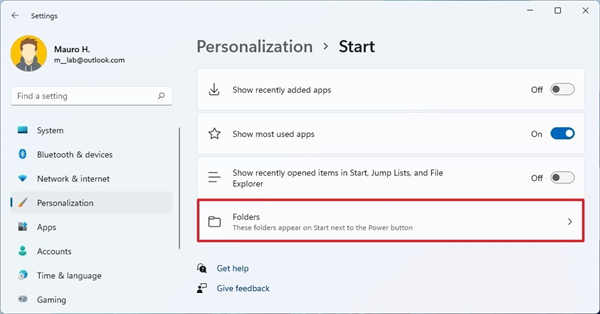 win11系統(tǒng)添加或刪除文件夾項目教程