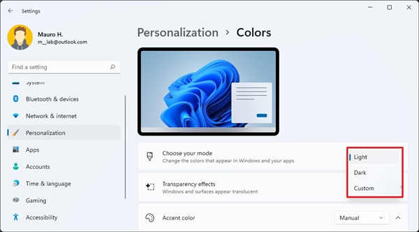 windows11系統(tǒng)下更改顏色模式方法