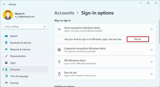 Windows11配置Windows Hello方法