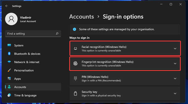 修復(fù)WindowsHello不適用于Windows11的方法