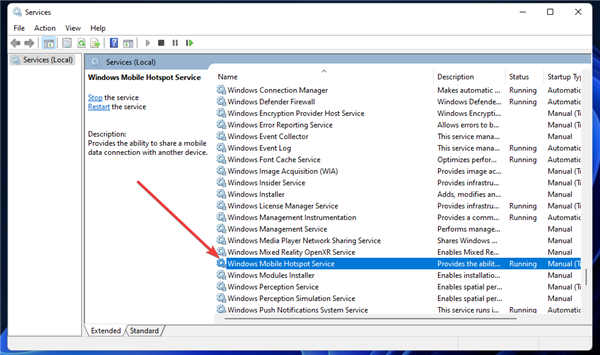 如何修復(fù)移動熱點(diǎn)在Windows11中不起作用