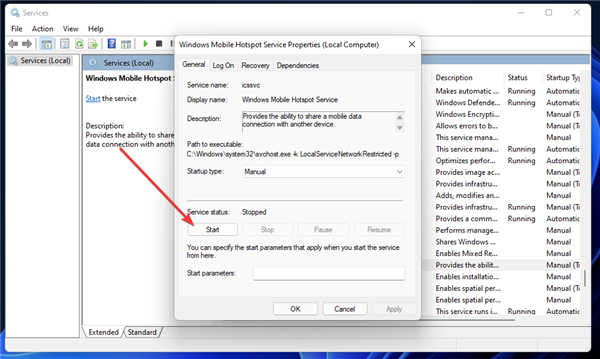 如何修復(fù)移動熱點(diǎn)在Windows11中不起作用
