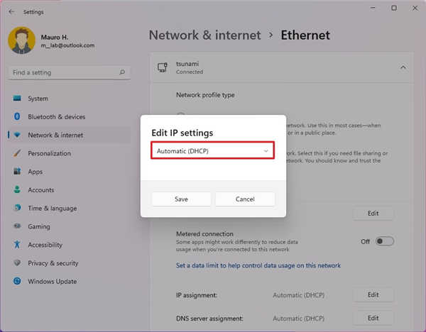 如何在Windows11上配置動(dòng)態(tài)IP地址