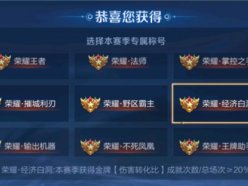 王者榮耀經(jīng)濟白洞稱號怎么獲得 經(jīng)濟白洞