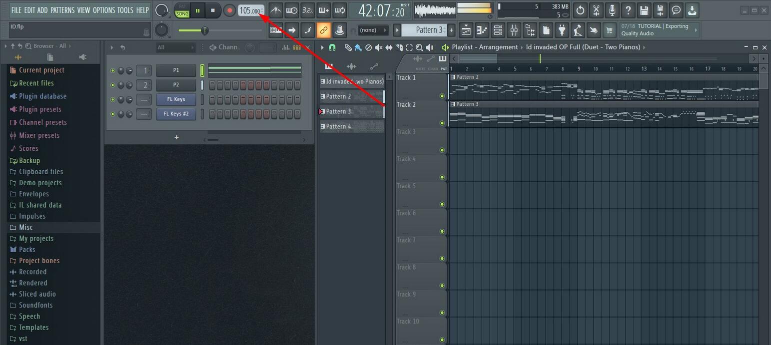 FLstudio怎么設(shè)置節(jié)拍