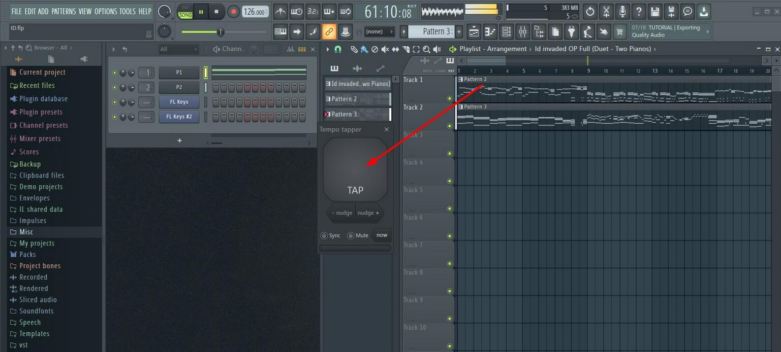 FLstudio怎么設(shè)置節(jié)拍