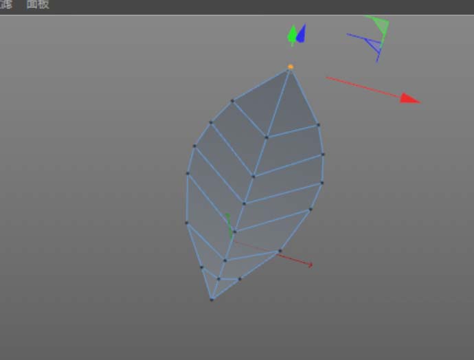 使用C4D建模一片綠色葉子的具體操作方法