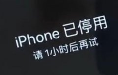 iphone已停用請15分鐘后再試