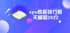 cpu性能排行榜天梯圖2022