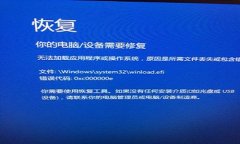 開機藍屏0xv000000e解決方法