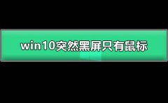 win10突然黑屏只有鼠標(biāo)