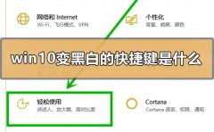 win10變黑白的快捷鍵是什么