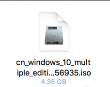 win10鏡像文件怎么安裝mac