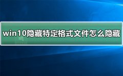 win10隱藏特定格式文件怎么隱藏