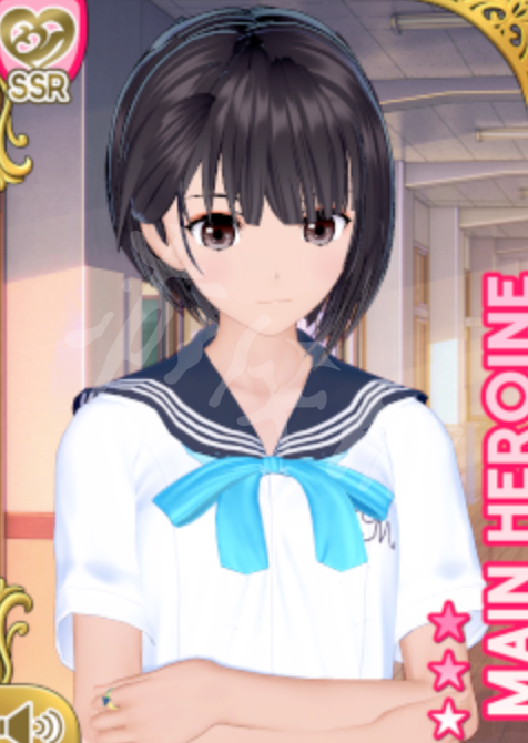 《戀活sunshine》人物卡白井日菜子分享 藍(lán)色反射白井日菜子怎么