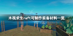 《木筏求生》可制作裝備