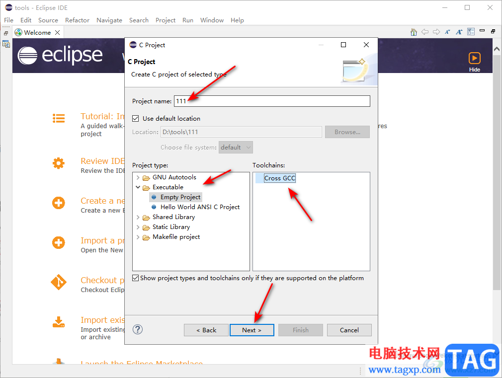 eclipse創(chuàng)建C語言項目文件的方法