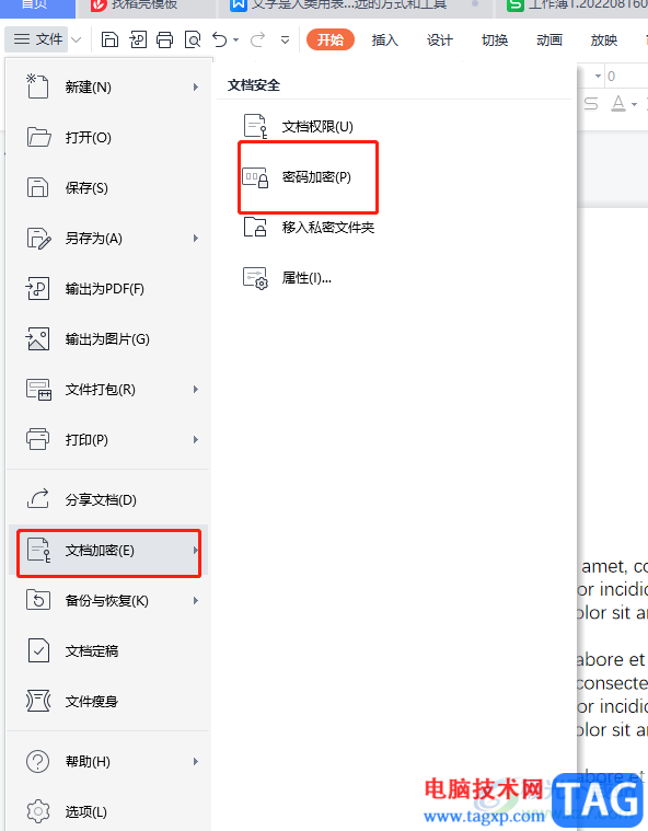 ?wps為ppt添加密碼的教程
