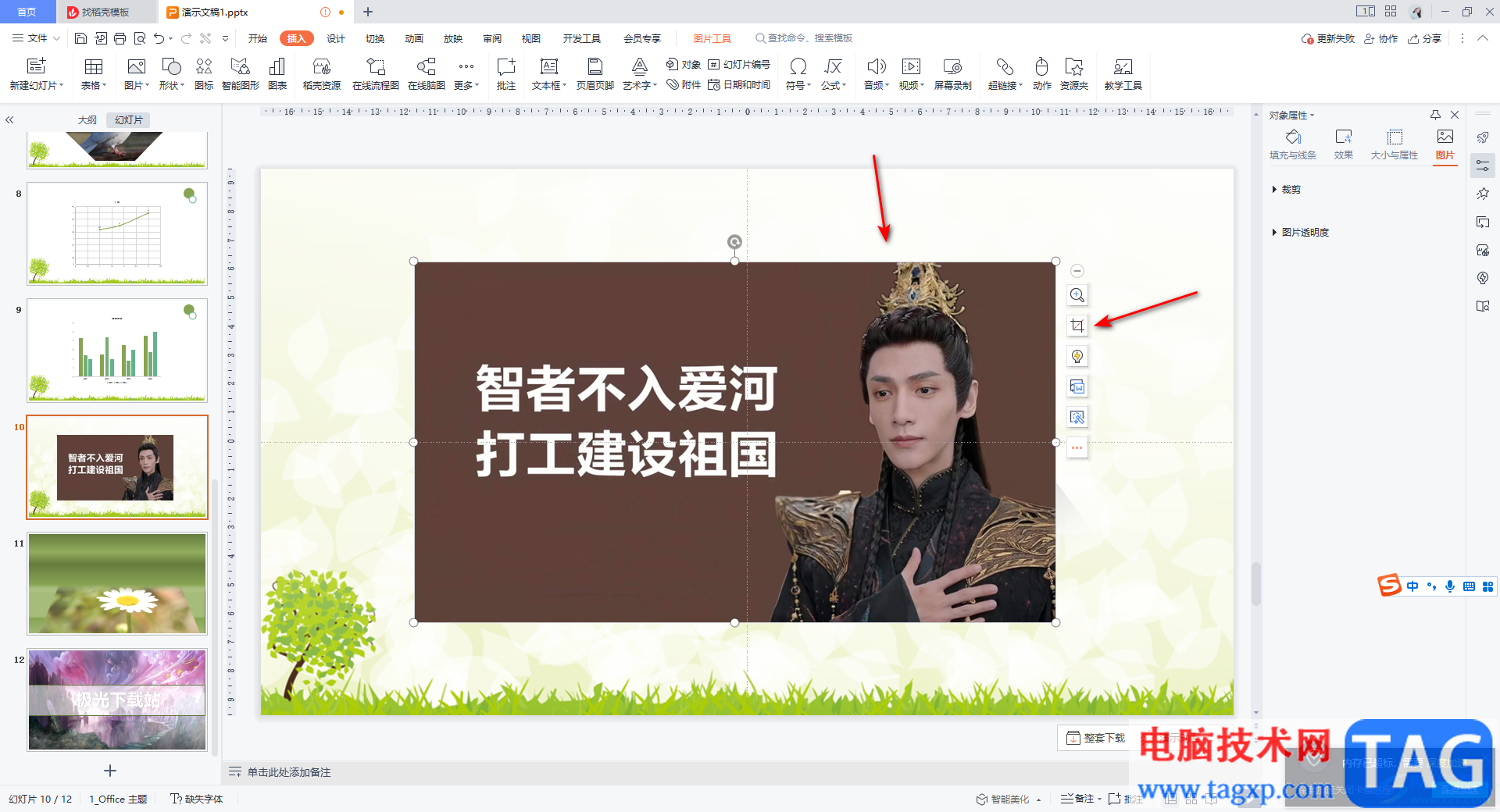 WPS PPT中裁剪成星形圖片的方法