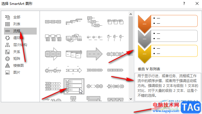 PPT中制作流程圖的方法教程