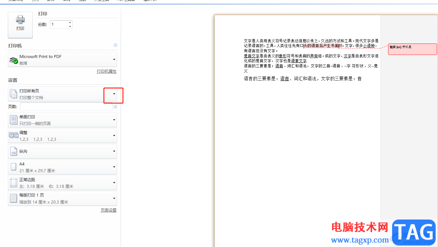 ?word文檔設(shè)置不打印批注的教程