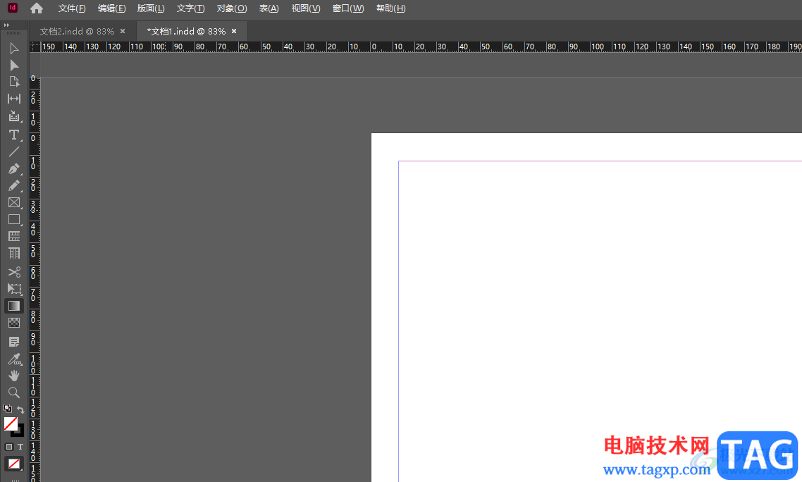 ?Adobe InDesign打了字后移動文字的教程