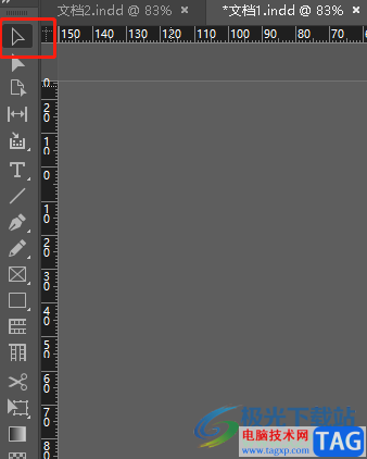 ?Adobe InDesign打了字后移動文字的教程
