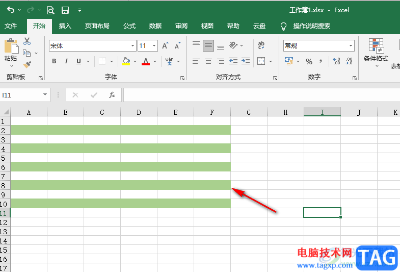Excel隔行填充顏色的方法