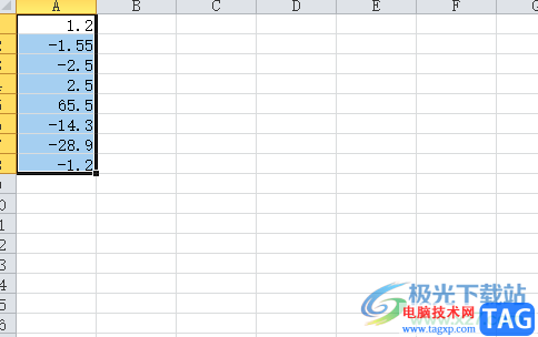 excel中的正負數(shù)用不同的顏色顯示的教程